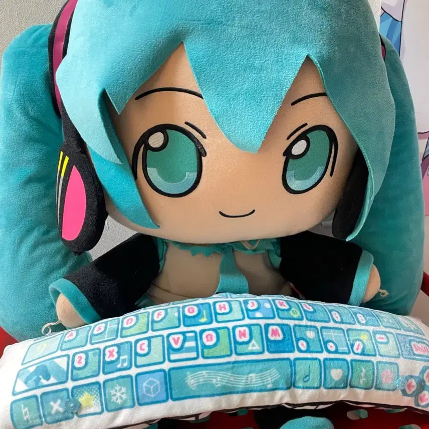 [BUNJANG] Genuine Hatsune Miku Large Piano Plush (45cm Sitting Height) / 초대형(앉은키 45cm)] 정품 하츠네미쿠 피아노 인형