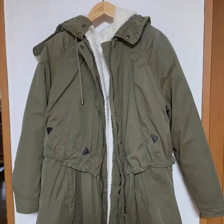 [BUNJANG] SOUP Khaki Hooded Parka Jumper / SOUP 숲 카키색 후드 야상 점퍼