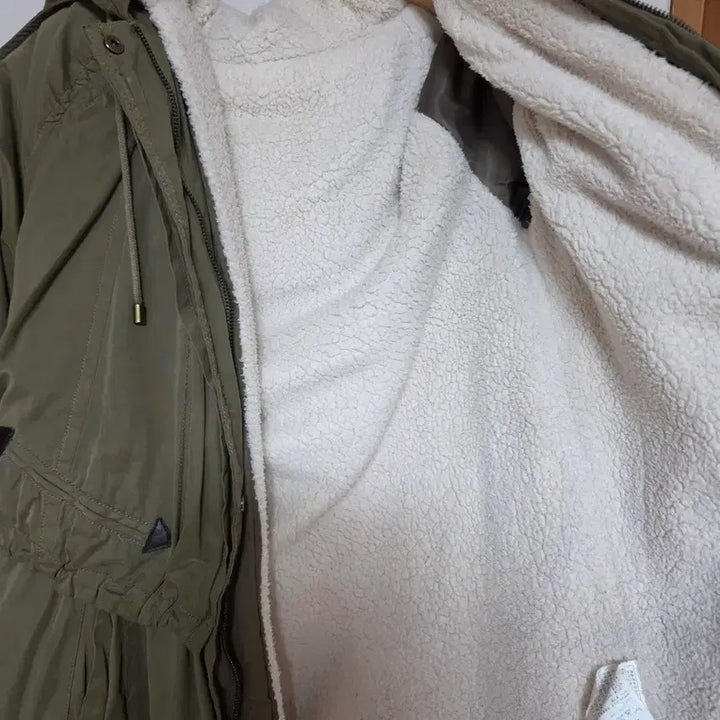 [BUNJANG] SOUP Khaki Hooded Parka Jumper / SOUP 숲 카키색 후드 야상 점퍼