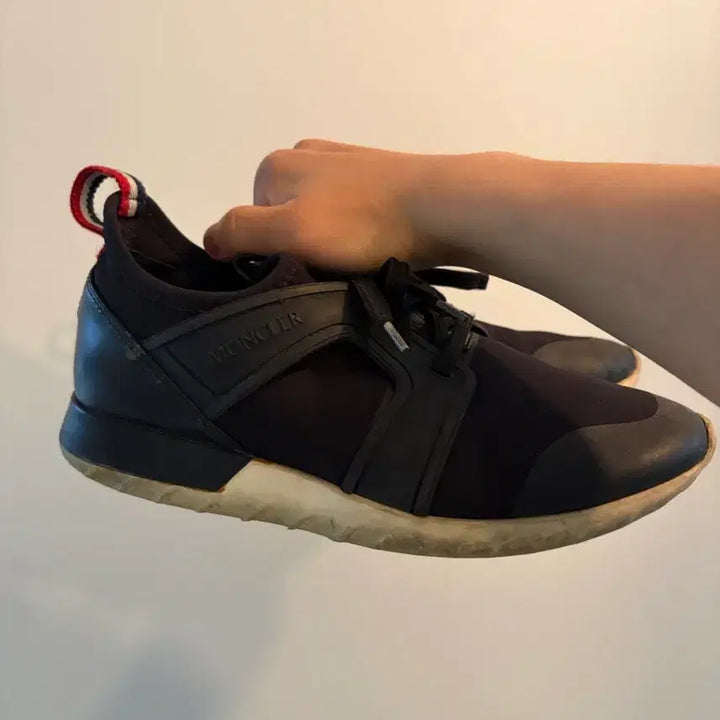 [BUNJANG] Moncler Emilianne Rubber Leather Trim Neoprene Sneakers / 몽클레어 에밀리앙 러버 레더트림 네오프렌 스니커즈