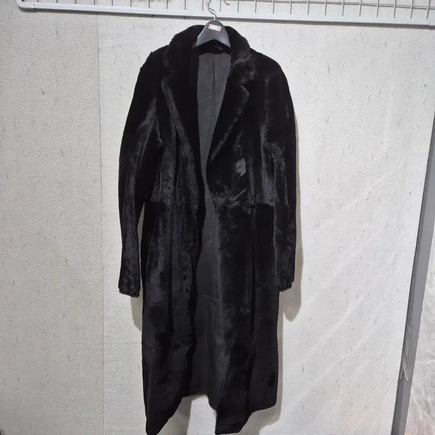 [BUNJANG] Genuine Leather Long Mustang Coat / 양가죽무스탕 롱 코트