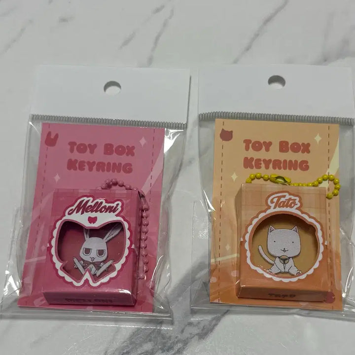 [BUNJANG] Full Moon Cat Toy Box Keyring Melly &amp; Totto / 달빛천사 토이박스 키링 멜로니 타토