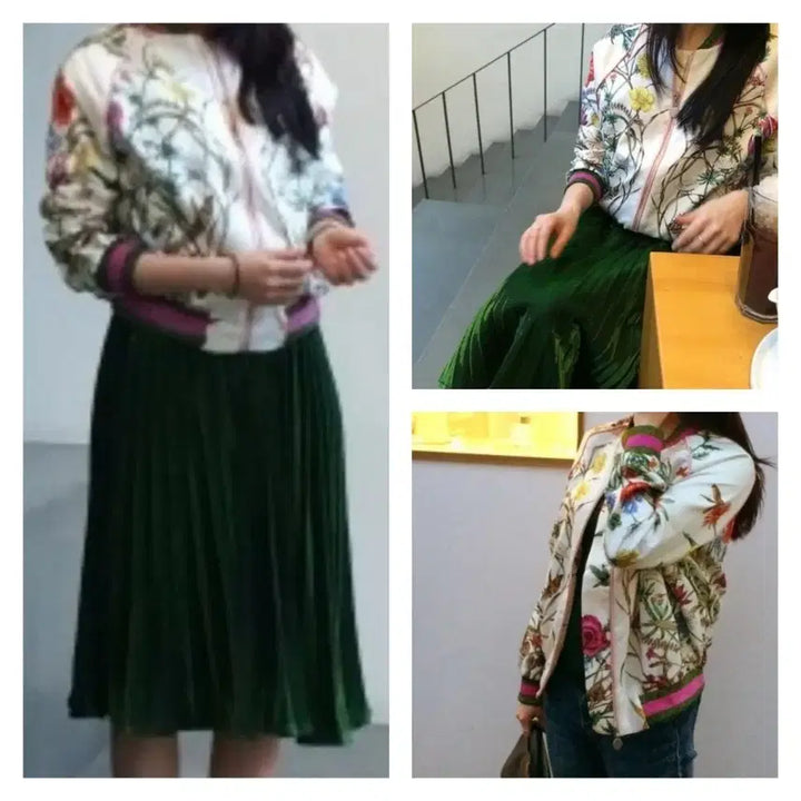 [BUNJANG] Floral Pattern Blouson (Women&