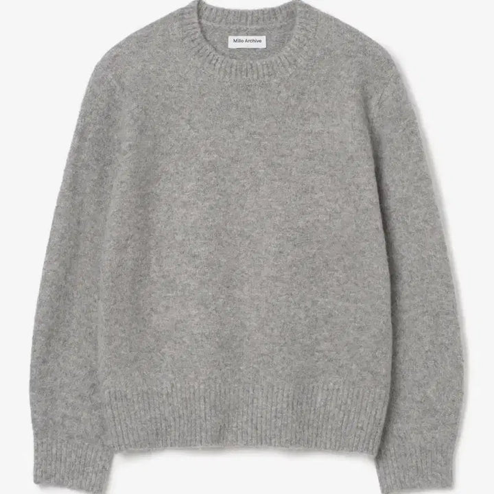 [BUNJANG] Milo Archive Crop Silhouette Knit Melange Grey / (M) 밀로아카이브 크롭 실루엣 니트 [멜란지 그레이]
