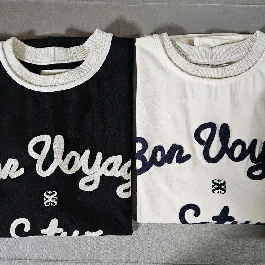 [BUNJANG] Satur T-Shirts Black and Ivory Bundle Set / satur t-shits black ivory 반팔 티셔츠