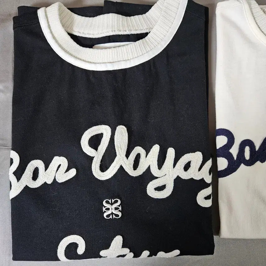 [BUNJANG] Satur T-Shirts Black and Ivory Bundle Set / satur t-shits black ivory 반팔 티셔츠