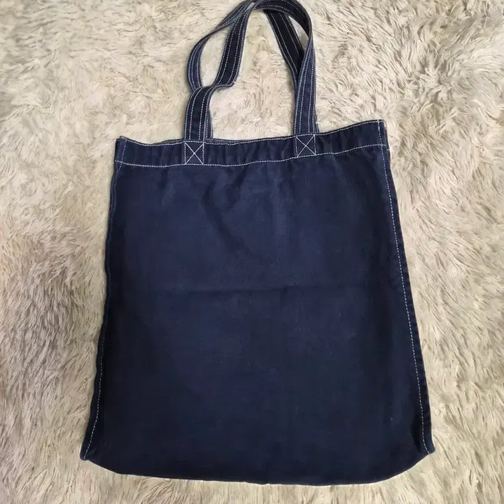 [BUNJANG] Kangol Navy Canvas Tote Bag / 캉골 네이비 캔버스 토트백