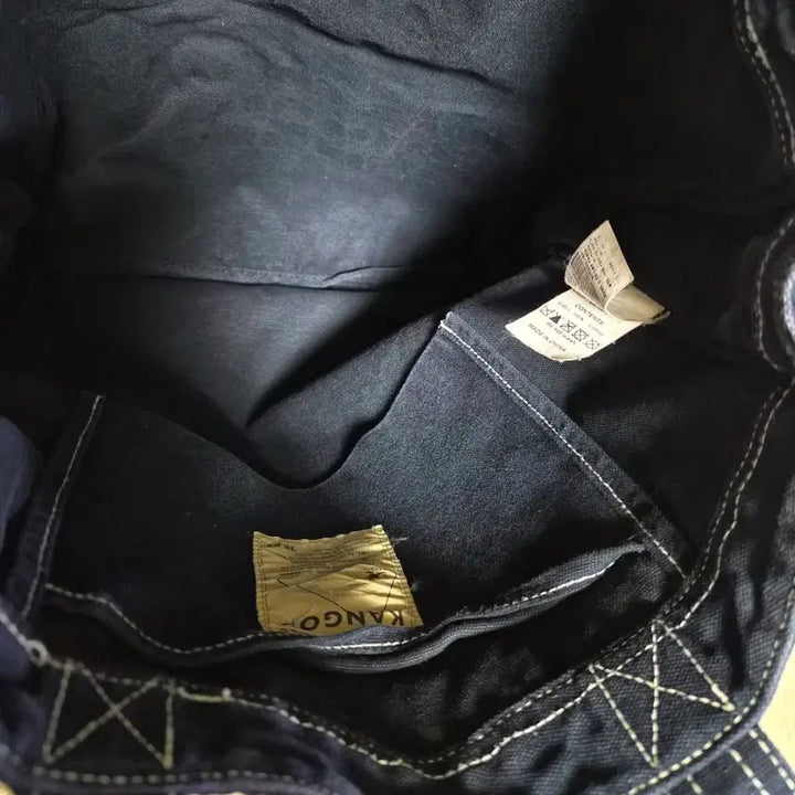 [BUNJANG] Kangol Navy Canvas Tote Bag / 캉골 네이비 캔버스 토트백