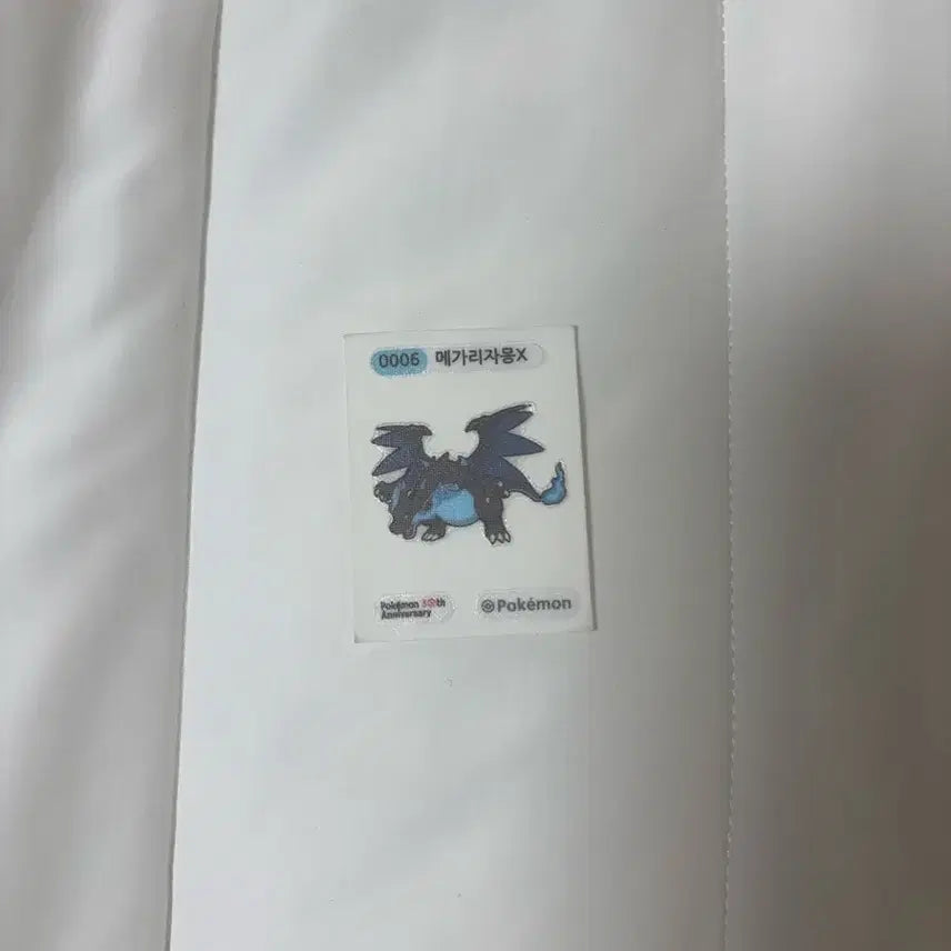 [BUNJANG] Pokemon 30th Anniversary DD (Sticker) Mega Charizard X / 포켓몬 30주년 띠부실 메가리자몽X