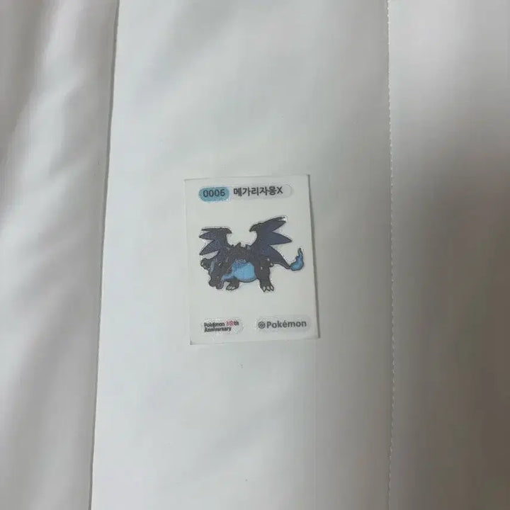 [BUNJANG] Pokemon 30th Anniversary DD (Sticker) Mega Charizard X / 포켓몬 30주년 띠부실 메가리자몽X