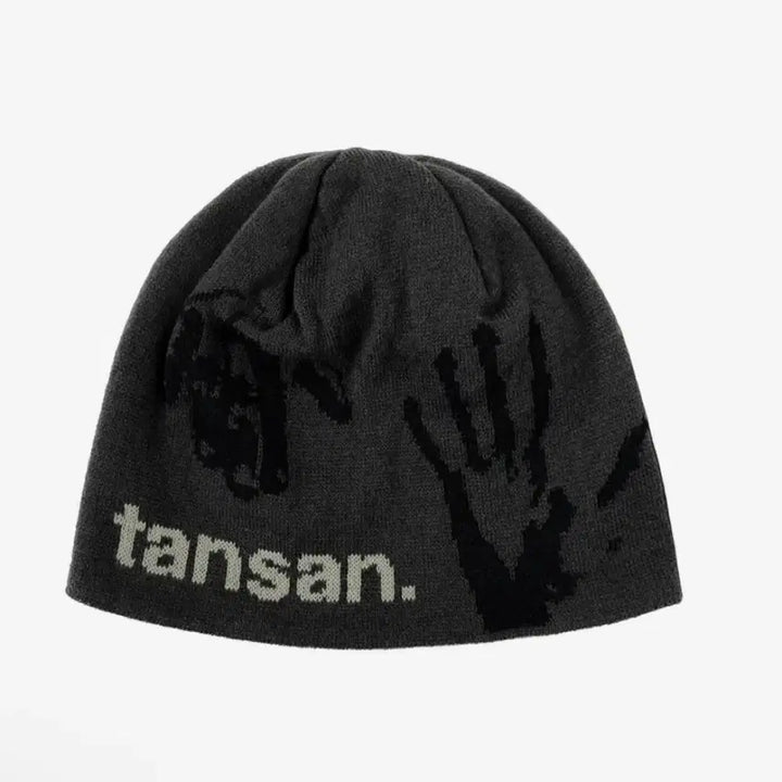 [BUNJANG] Magnesium Jacquard Hand Grip Beanie (Charcoal) / 새상품 / 탄산마그네슘 자카드 핸드 그립 비니 (차콜)