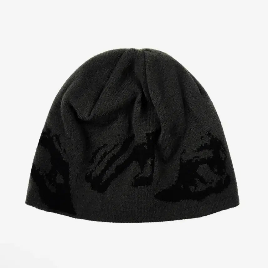 [BUNJANG] Magnesium Jacquard Hand Grip Beanie (Charcoal) / 새상품 / 탄산마그네슘 자카드 핸드 그립 비니 (차콜)