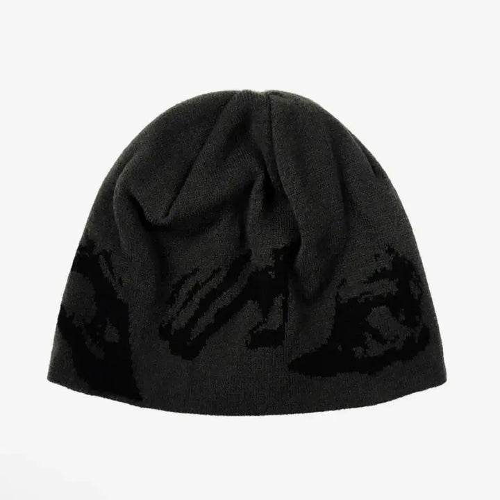 [BUNJANG] Magnesium Jacquard Hand Grip Beanie (Charcoal) / 새상품 / 탄산마그네슘 자카드 핸드 그립 비니 (차콜)