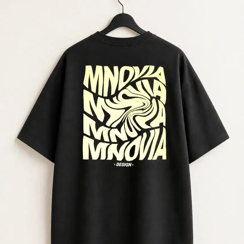 [BUNJANG] Lettering Short Sleeve T-Shirt Black XXL / 새상품 레터링 반팔 티셔츠 블랙 XXL