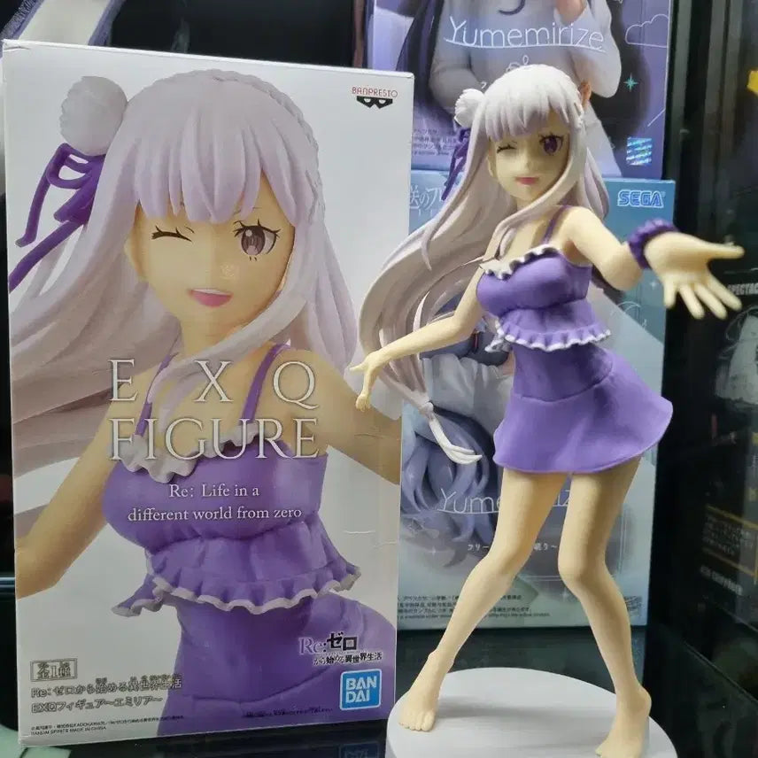 [BUNJANG] Banpresto Re:Zero Emilia EXQ Figure (Opened) / 리제로 피규어 에밀리아 개봉품 판매