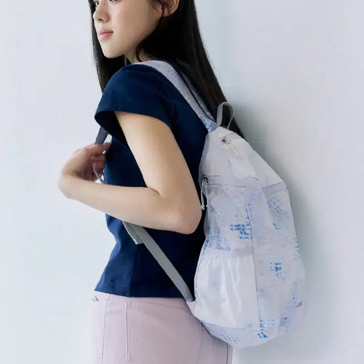 [BUNJANG] Riz M Backbag Misty Blue / 리즘 백팩 미스티블루