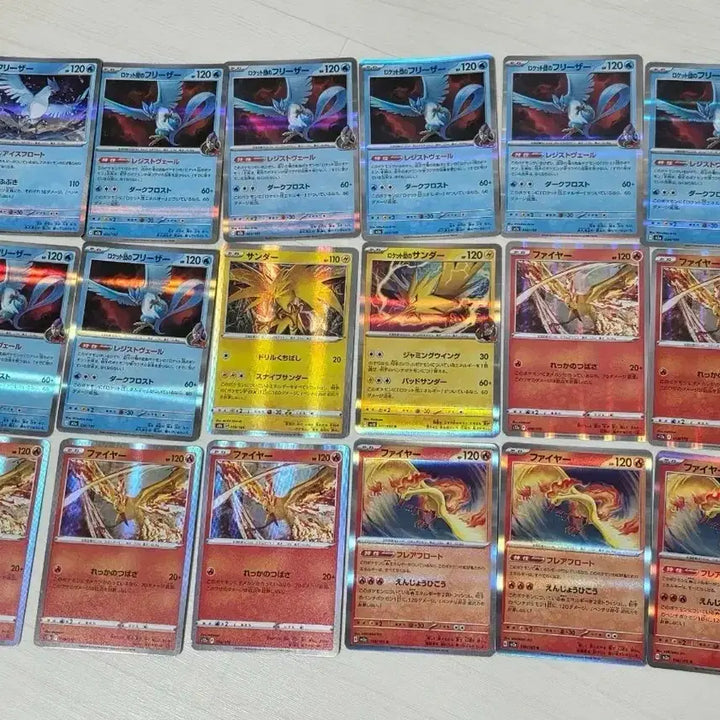 [BUNJANG] Pokemon Japanese Fire/Zapdos/Moltres Trading Card / 포켓몬 카드 일판 파이어/썬더/프리져