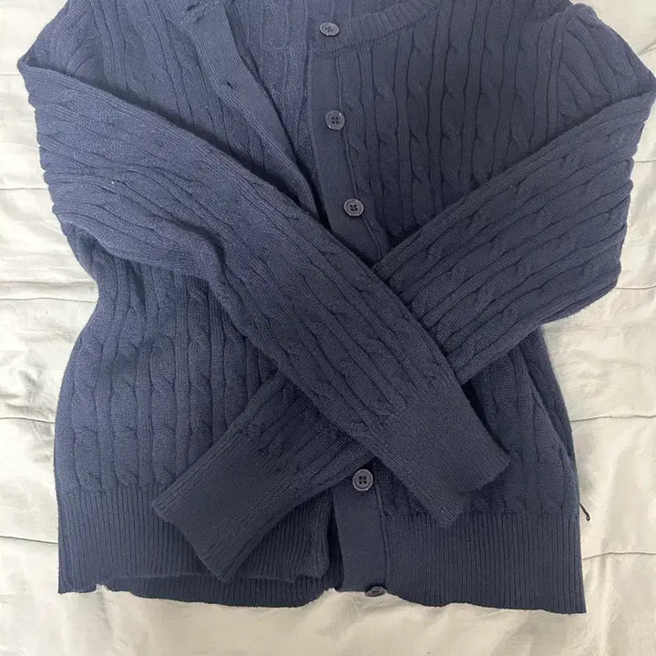 [BUNJANG] Navy Cable Knit Cardigan / 남색 가디건 (급처!!)