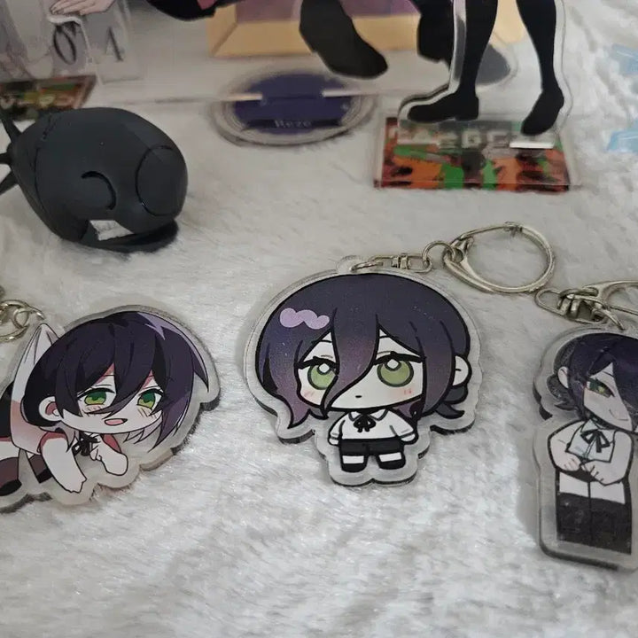 [BUNJANG] Chainsaw Man - Makima &amp; Reze Acrylic Stand + Keychain Set / 체인소맨 레제 아크릴스탠드+키링 세트 일괄판매(덤)