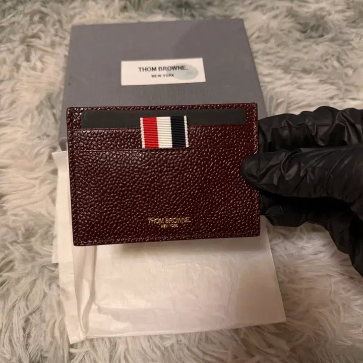 [BUNJANG] Thom Browne Burgundy Card Wallet / 톰브라운 카드지갑 버건디 (새상품)