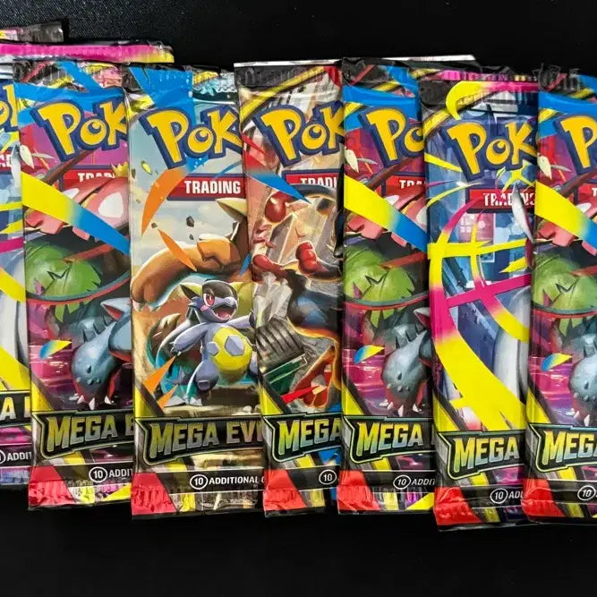 [BUNJANG] Pokemon Cards North American Mega Booster Pack Bundle Set (8 Packs) / 포켓몬카드 북미판 메가 부스터 팩 8개 일괄 판매