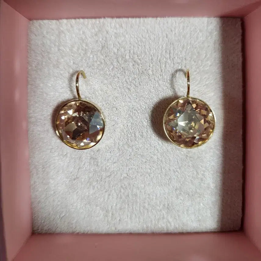 [BUNJANG] Swarovski Bella Earrings Gold / 스와로브스키 벨라 귀걸이 골드