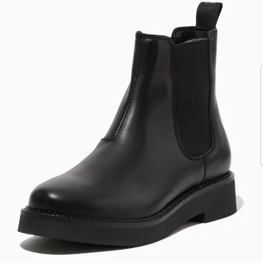 [BUNJANG] Tommy Hilfiger Tommy Jeans Black Leather Chelsea Ankle Boots / 타미힐피거 타미진스 첼시 부츠 블랙 부츠 앵클 부츠 플랫 부츠 레더 부츠