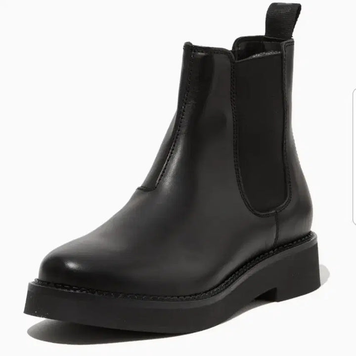 [BUNJANG] Tommy Hilfiger Tommy Jeans Black Leather Chelsea Ankle Boots / 타미힐피거 타미진스 첼시 부츠 블랙 부츠 앵클 부츠 플랫 부츠 레더 부츠