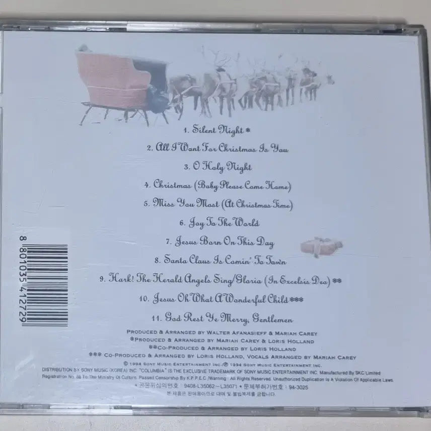 [BUNJANG] Mariah Carey Merry Christmas (Unsealed CD) / 머라이어 캐리 Merry Christmas (개봉 CD)