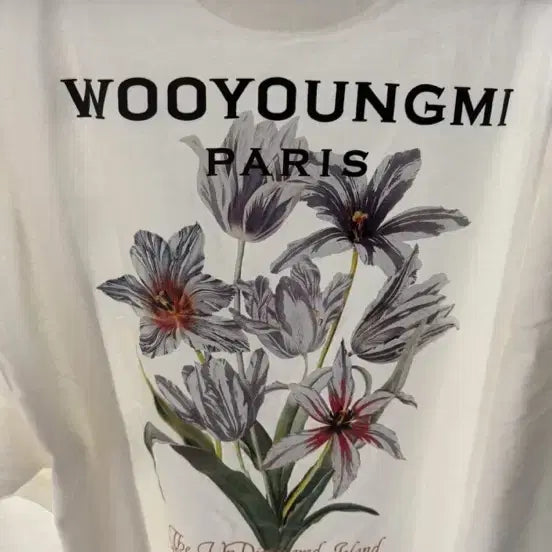 [BUNJANG] Wooyoungmi Flower Long Sleeve Shirt - Size 46 / 우영미 플라워 롱슬리브 46