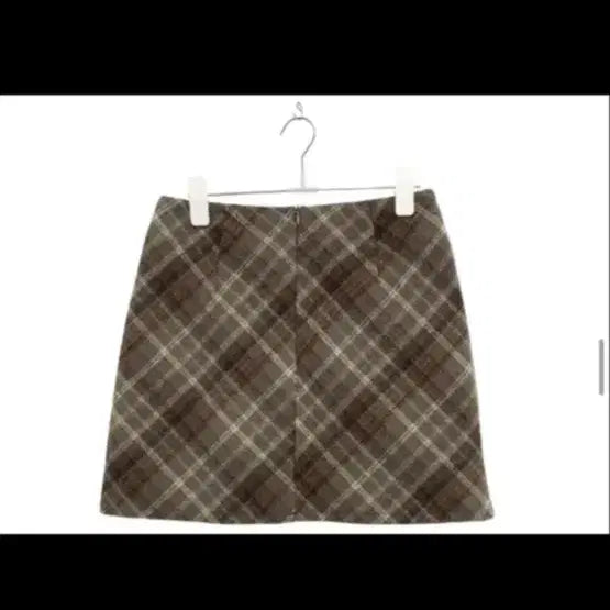 [BUNJANG] Checkered Skirt Brown / 체크 스커트 치마 브라운