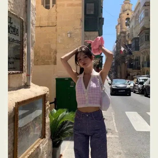[BUNJANG] Seokyuki Kirkaura Tweed Top (Size M) / 서쿠키 키르카라 트위드 탑