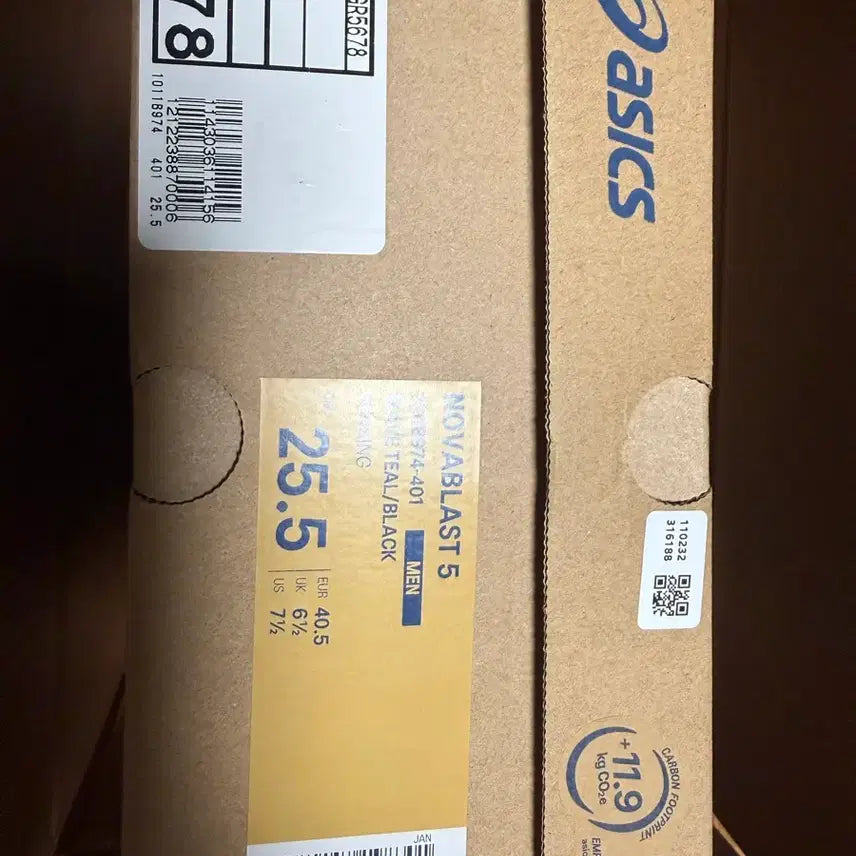 [BUNJANG] ASICS NovaBlast 5 Emerald Black Mint (255) / 아식스 노바블라스트5 255 에메랄드블랙 민트