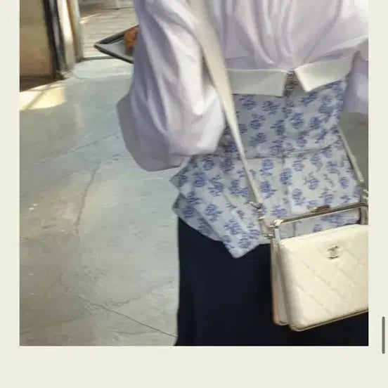 [BUNJANG] Seokookie Blue Rose Corset Top / 서쿠키 블루로즈 코르셋 탑