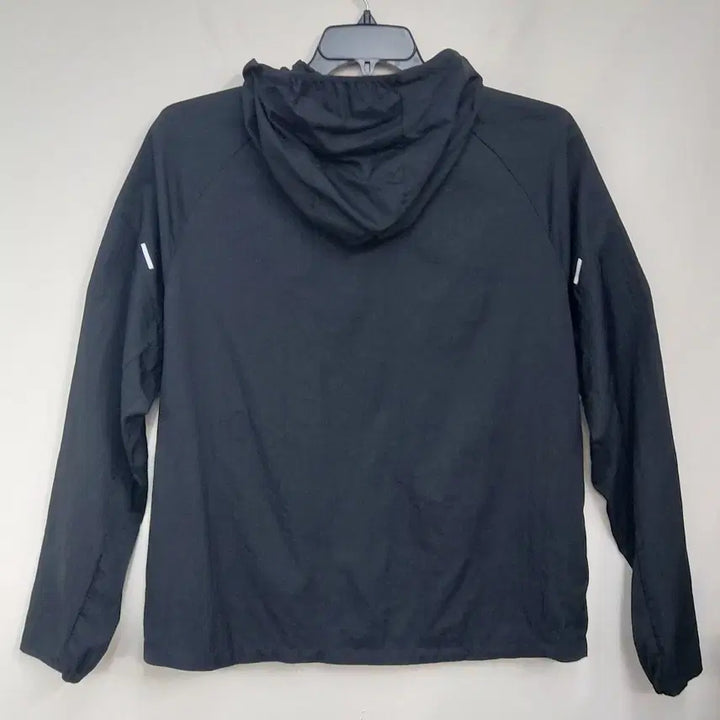[BUNJANG] Nike 2XL/110 Running Windbreaker Hoodie - Lightweight Black Nylon / 나이키 2XL/110 런닝 윈드브레이커 후디/경량 바람막이.BK.A