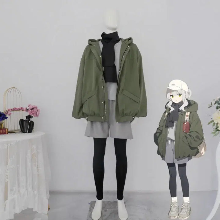 [BUNJANG] Blue Archive Hare Camping Cosplay Set with Halo / 블루아카이브 캠핑 하레 코스프레 헤일로 포함