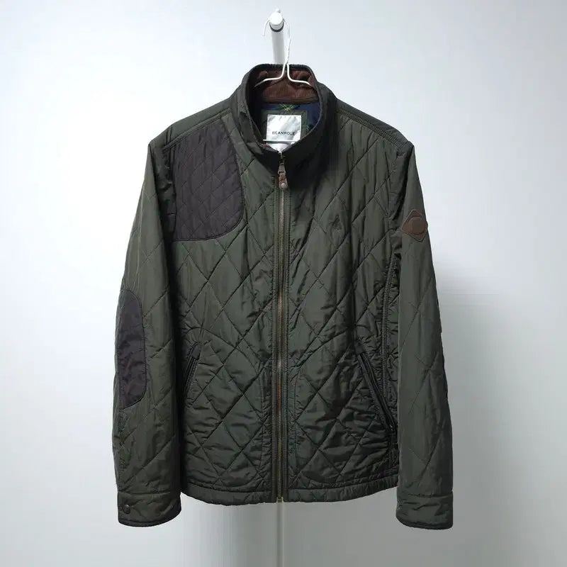 [BUNJANG] Beanpole Khaki Quilted Jacket L / 빈폴 카키색 퀄팅 자켓 L