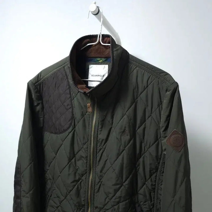 [BUNJANG] Beanpole Khaki Quilted Jacket L / 빈폴 카키색 퀄팅 자켓 L