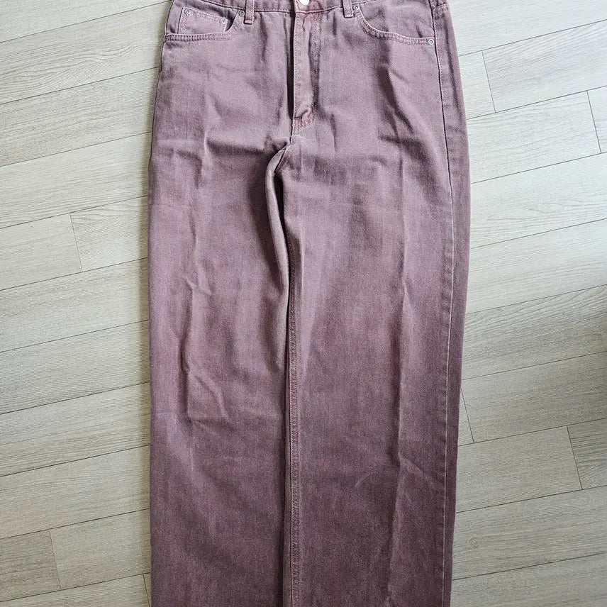 [BUNJANG] INTEMPO MOOD Ugly Dyeing Color Denim Burgundy M / 인템포 무드 어글리 다잉 컬러 데님_버건디 M