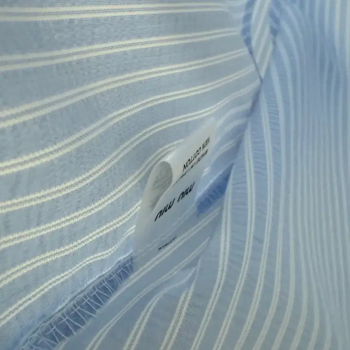 [BUNJANG] Striped Short Sleeve Blouse / 스트라이프 반팔 셔츠