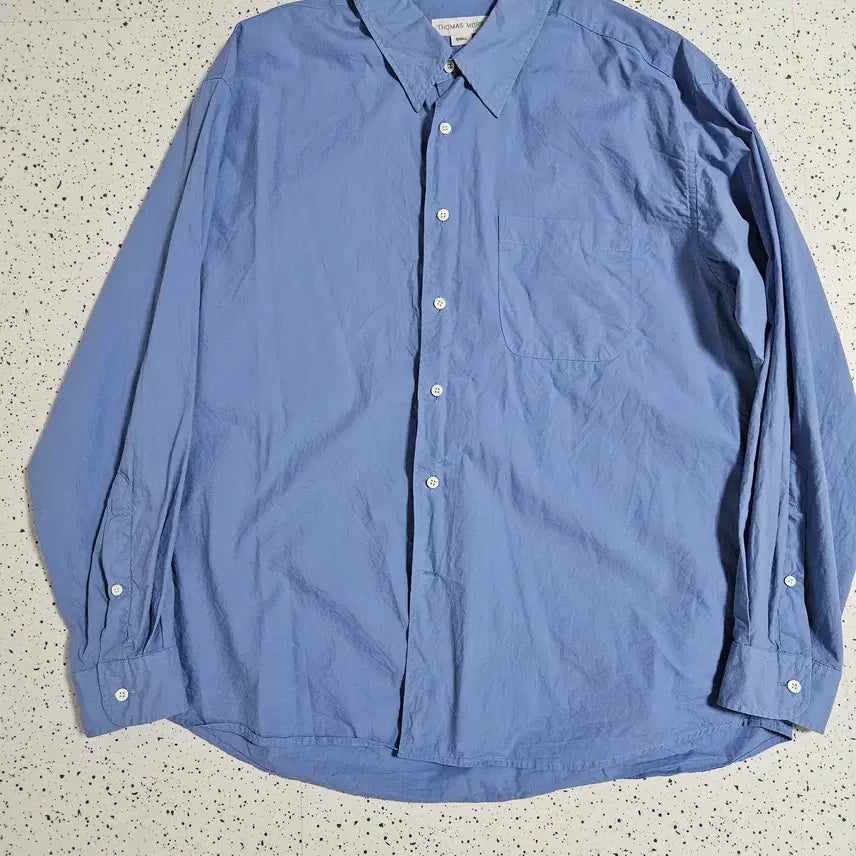 [BUNJANG] Thomas More Paper Shirt (Blue / S) / 토마스 모어 페이퍼 셔츠 (블루 / S)