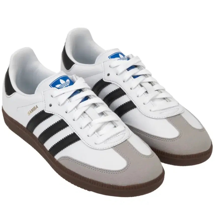 [BUNJANG] Adidas Samba Vegan White Black Sneakers / 당일배송) 300 아디다스 삼바 비건 화이트 블랙 신발 운동화