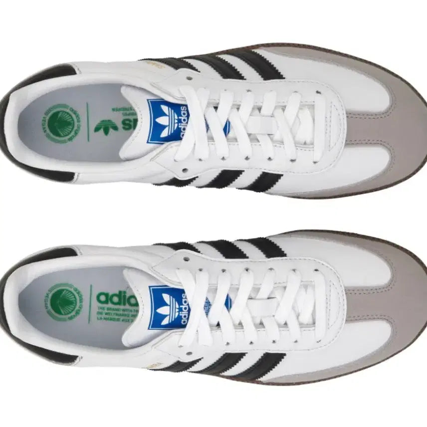 [BUNJANG] Adidas Samba Vegan White Black Sneakers / 당일배송) 300 아디다스 삼바 비건 화이트 블랙 신발 운동화