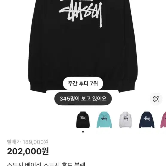 [BUNJANG] Stussy Hoodie / 스투시 후드티