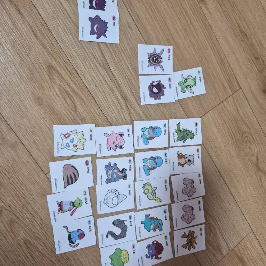 [BUNJANG] Pokemon Stickers (Phantom Error Seal) / 포켓몬 띠부씰 ((팬텀오류씰))