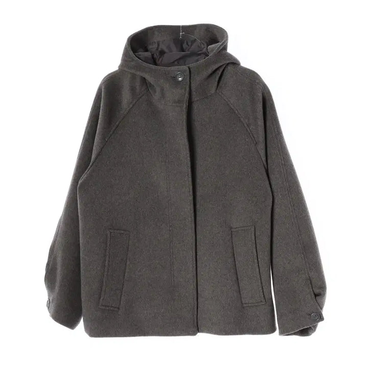[BUNJANG] Type Service 25FW Wool Hooded Half Coat / 타입서비스 25FW 울 후드 하프 코트 Hooded Half Coat