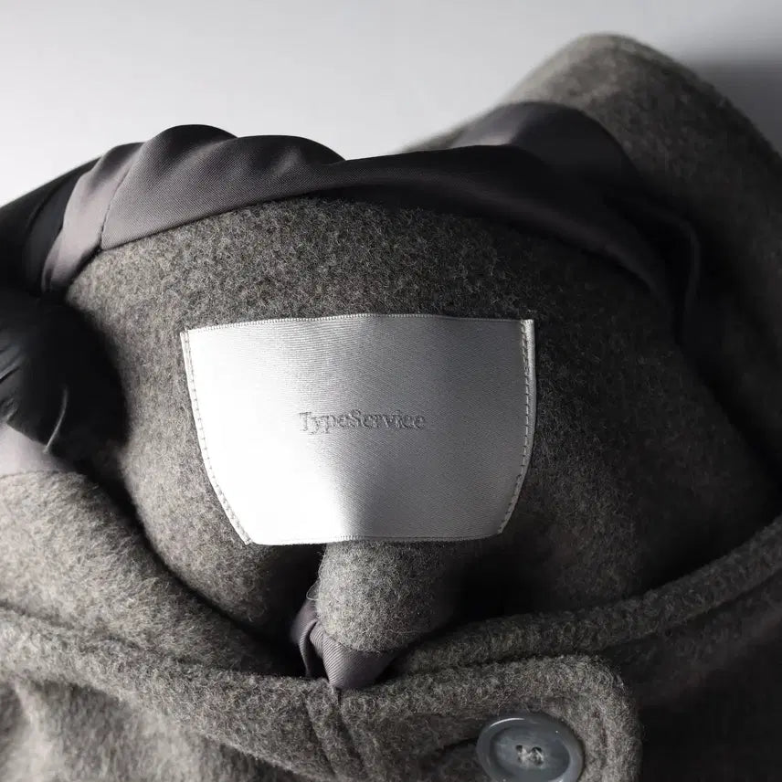 [BUNJANG] Type Service 25FW Wool Hooded Half Coat / 타입서비스 25FW 울 후드 하프 코트 Hooded Half Coat