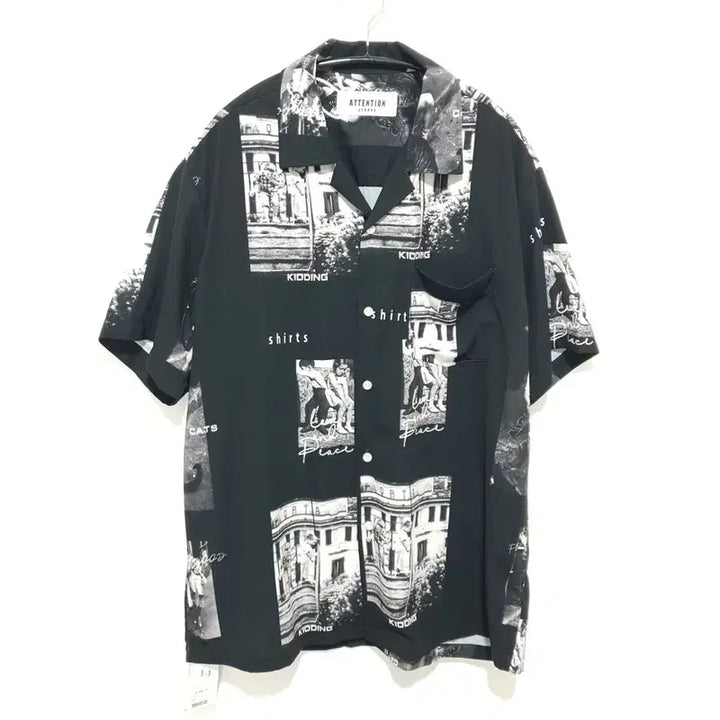 [BUNJANG] Printing Short Sleeve Shirt / 프린팅 반팔 셔츠 F_S1444