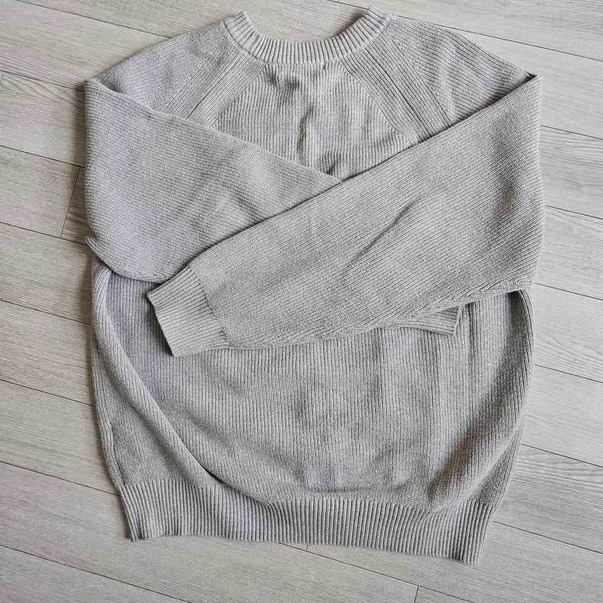 [BUNJANG] Soshin Fine Cotton Round Rib Knit Oatmeal / 소신 Fine Cotton Round Rib Knit (OATMEALl)