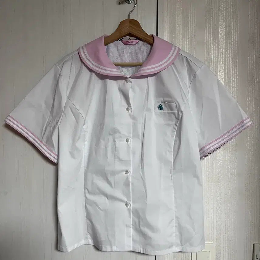[BUNJANG] Ivy Club Pink School Uniform Blouse Size 130 / 근명고 핑크 세라복 하복블라우스 130